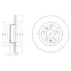 DELPHI BG4085 Гальмівний диск