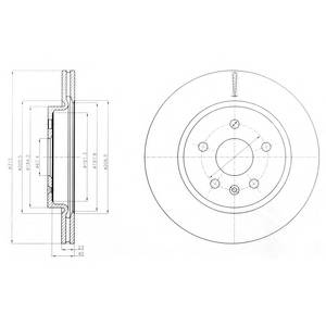 DELPHI BG4190 Тормозной диск