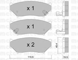 METELLI 22-0136-0 Комплект тормозных колодок,