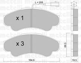 METELLI 22-0326-0 Комплект тормозных колодок,