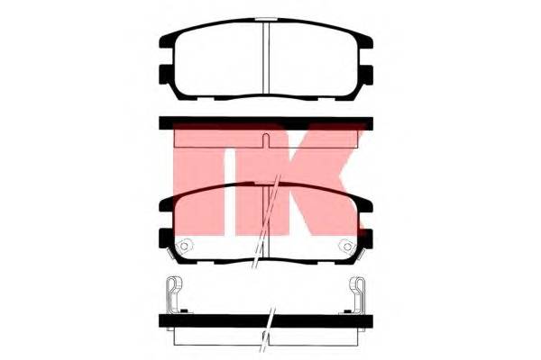 NK 223620 Комплект гальмівних колодок,