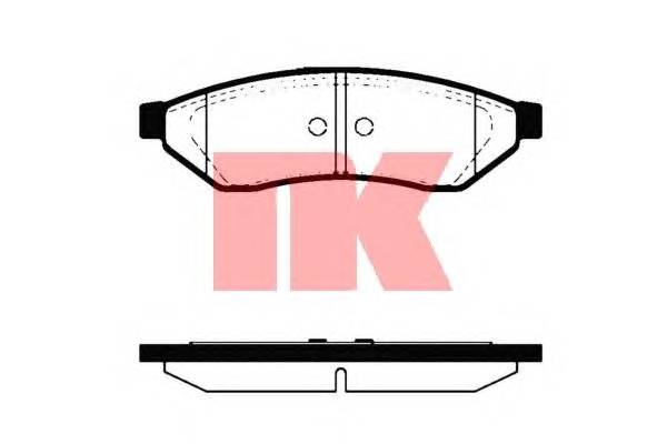 NK 225006 Комплект гальмівних колодок,