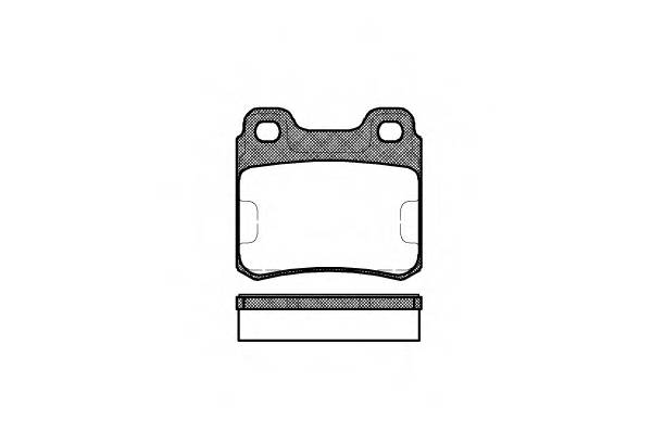 REMSA 0282.00 Комплект тормозных колодок,