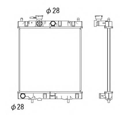 NRF 52060 Радиатор, охлаждение двигателя