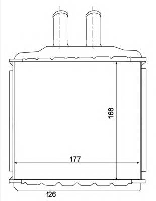 NRF 54270 Теплообменник, отопление салона