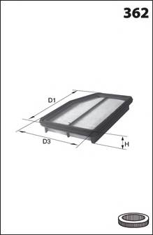 MECAFILTER ELP9258 Воздушный фильтр