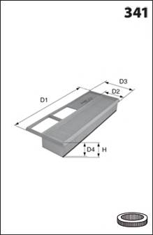 MECAFILTER ELP9141 Воздушный фильтр