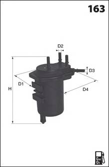 MECAFILTER ELG5299 Топливный фильтр