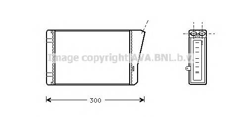 AVA QUALITY COOLING OL6196 Теплообмінник, опалення салону