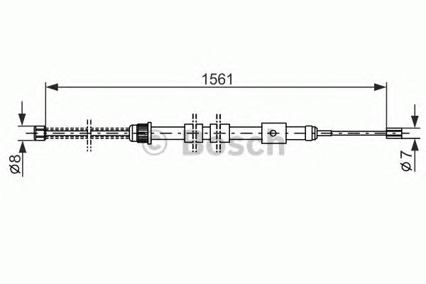 BOSCH 1 987 477 430 Трос, стояночная тормозная