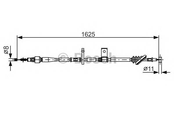 BOSCH 1 987 482 094 Трос, стояночная тормозная