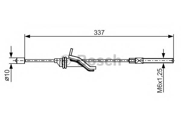 BOSCH 1 987 482 188 Трос, стоянкова гальмівна