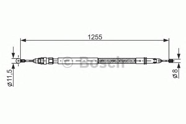 BOSCH 1 987 482 235 Трос, стояночная тормозная