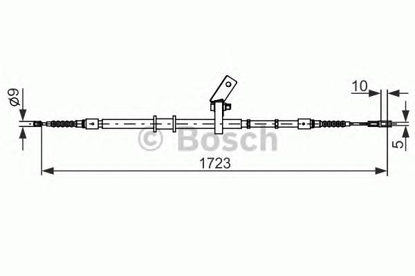 BOSCH 1 987 482 268 Трос, стоянкова гальмівна