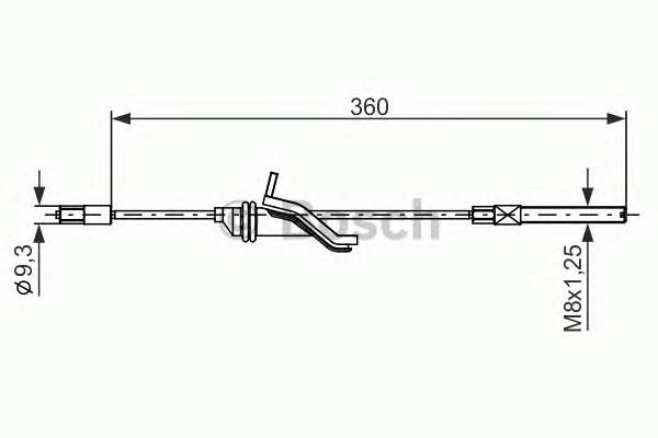 BOSCH 1 987 482 279 Трос, стоянкова гальмівна