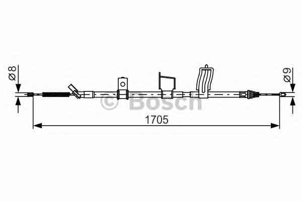 BOSCH 1 987 482 339 Трос, стояночная тормозная