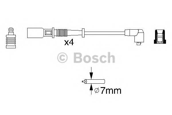 BOSCH 0 986 356 754 Комплект проводов зажигания