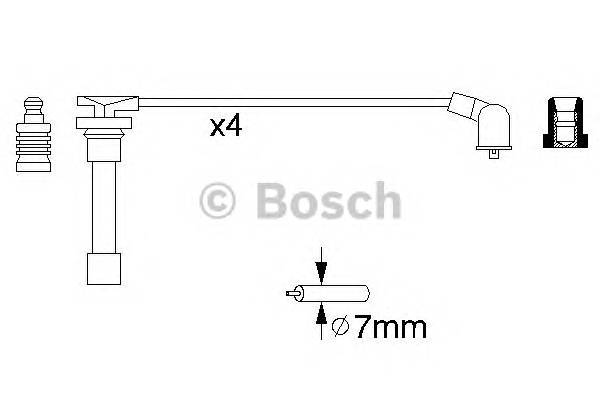 BOSCH 0 986 356 793 Комплект проводов зажигания