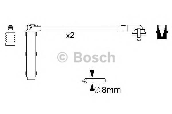 BOSCH 0 986 356 833 Комплект проводов зажигания