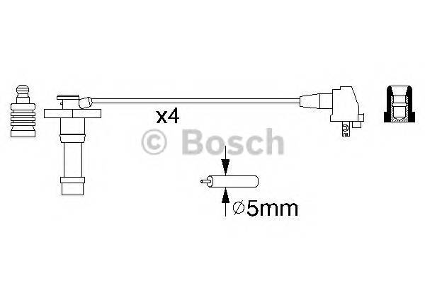 BOSCH 0 986 356 928 Комплект проводов зажигания