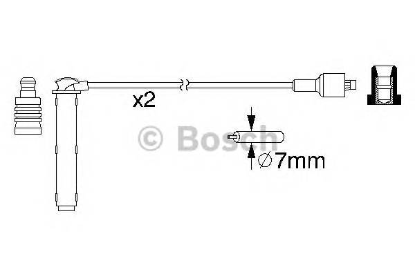 BOSCH 0 986 357 154 Комплект дротів запалювання