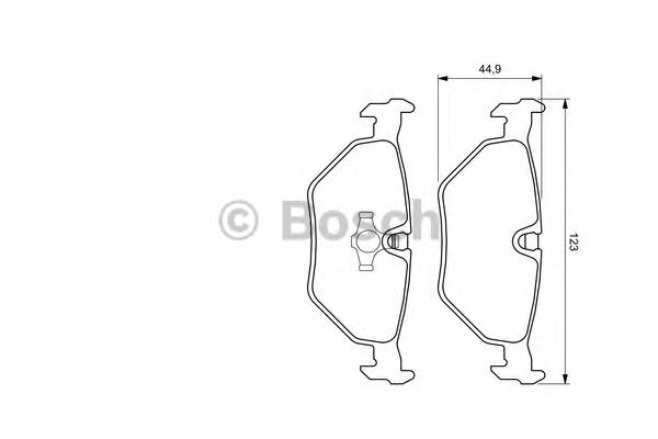 BOSCH 0 986 424 667 Комплект тормозных колодок,