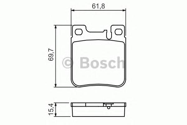 BOSCH 0 986 460 965 Комплект гальмівних колодок,