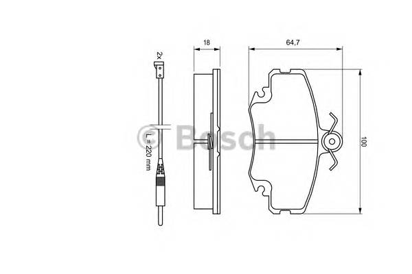 BOSCH 0 986 467 720 Комплект тормозных колодок,