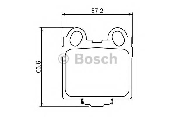 BOSCH 0 986 494 231 Комплект гальмівних колодок,