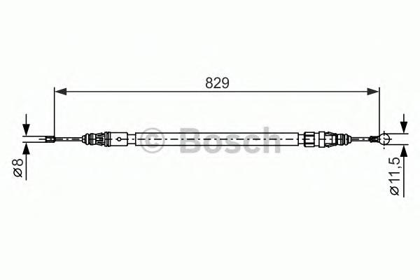 BOSCH 1 987 482 372 Трос, стояночная тормозная