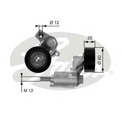 GATES T38235 Натяжной ролик, поликлиновой