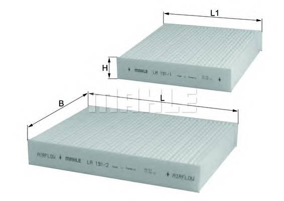 KNECHT LA 191/S Фільтр, повітря у