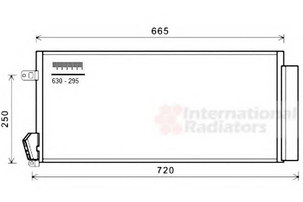 VAN WEZEL 17005396 Конденсатор, кондиционер