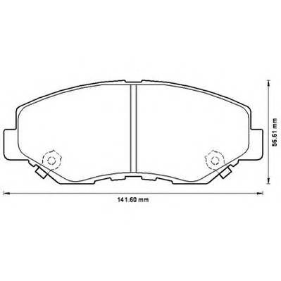 JURID 572504J Комплект тормозных колодок,