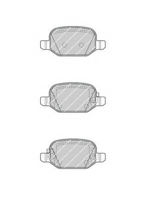 FERODO FDB4459 Комплект гальмівних колодок,