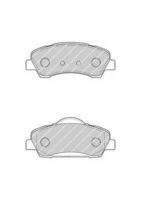 FERODO FDB4491 Комплект тормозных колодок,