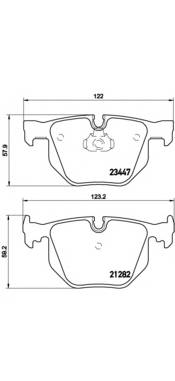 BREMBO P 06 029 Комплект тормозных колодок,