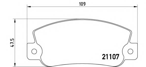 BREMBO P 23 032 Комплект гальмівних колодок,