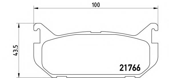 BREMBO P 24 036 Комплект гальмівних колодок,