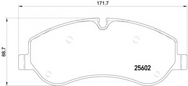 BREMBO P 24 152 Комплект гальмівних колодок,