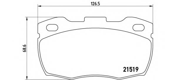 BREMBO P 44 005 Комплект тормозных колодок,