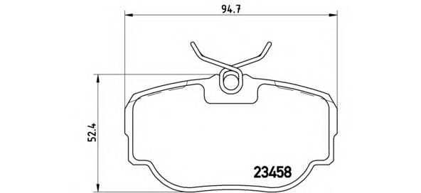 BREMBO P 44 009 Комплект гальмівних колодок,