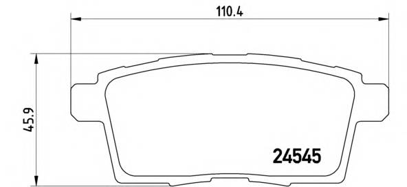 BREMBO P 49 041 Комплект тормозных колодок,