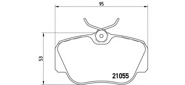 BREMBO P 50 011 Комплект тормозных колодок,