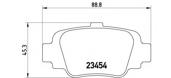 BREMBO P 56 032 Комплект тормозных колодок,