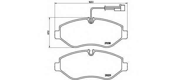 BREMBO P 56 066 Комплект гальмівних колодок,