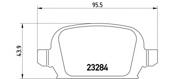 BREMBO P 59 037 Комплект тормозных колодок,