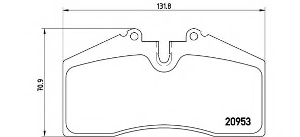 BREMBO P 65 005 Комплект тормозных колодок,