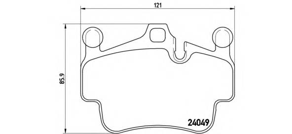 BREMBO P 65 014 Комплект гальмівних колодок,