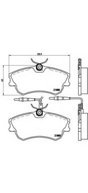 BREMBO P 68 023 Комплект тормозных колодок,